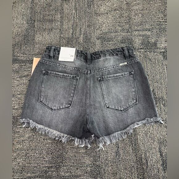 Kancan Distressed Black Jean Shorts - Picture 2 of 3